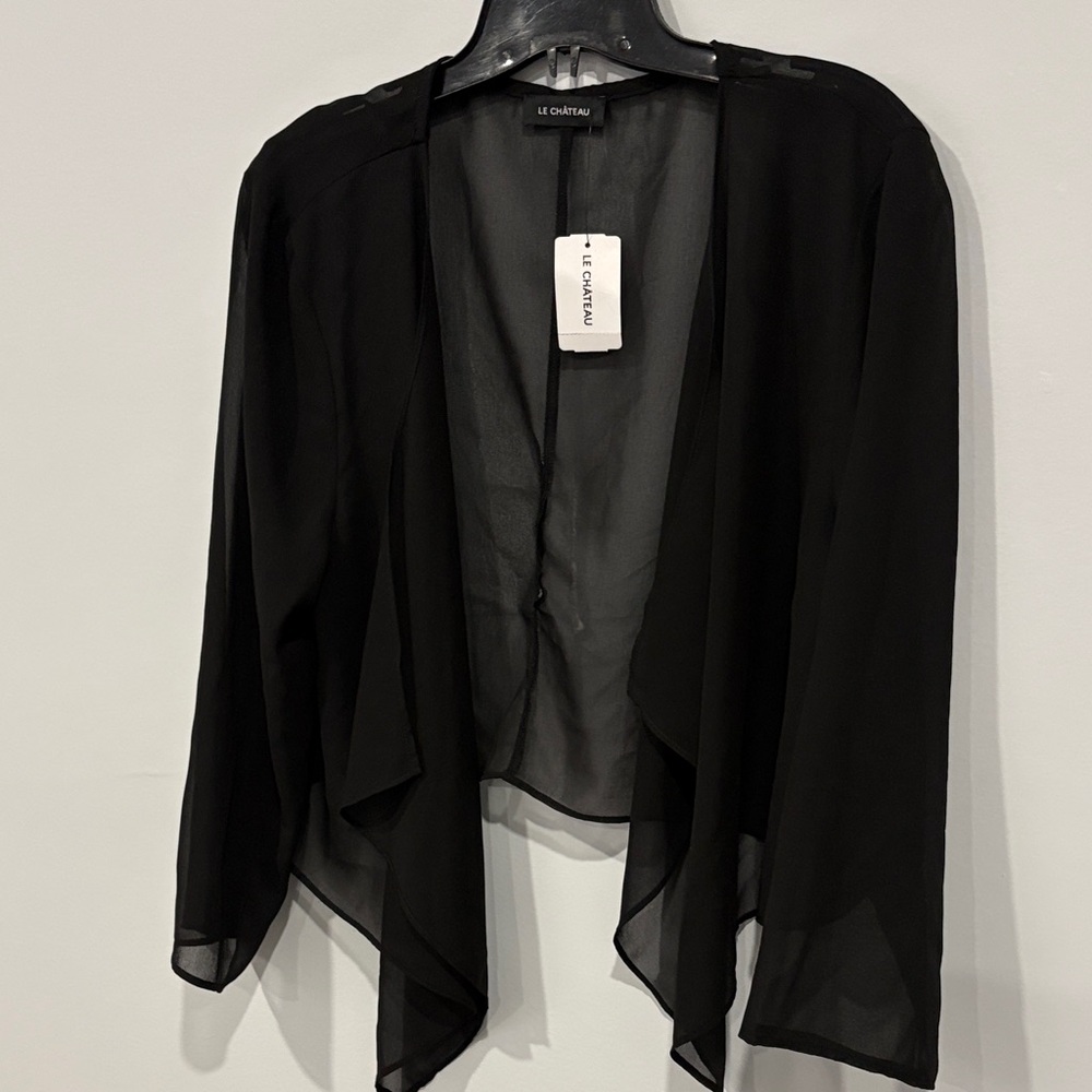 Le Château Black Sheer Cardigan